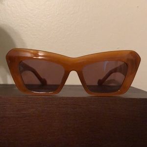 Retro oversized cat eye sunglasses